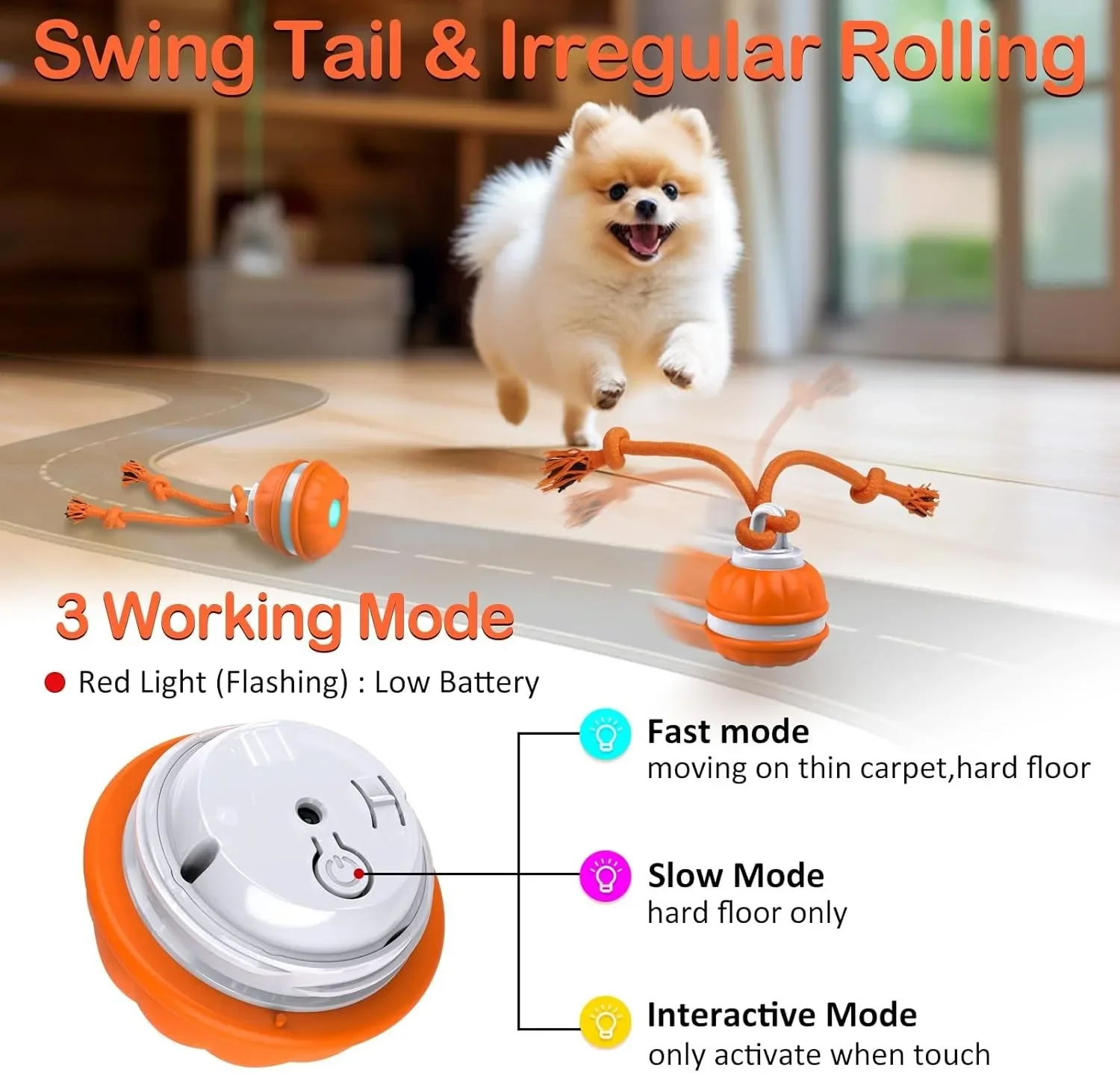 Balle pour animaux de compagni - Automatic Moving Dog Ball avis et prix