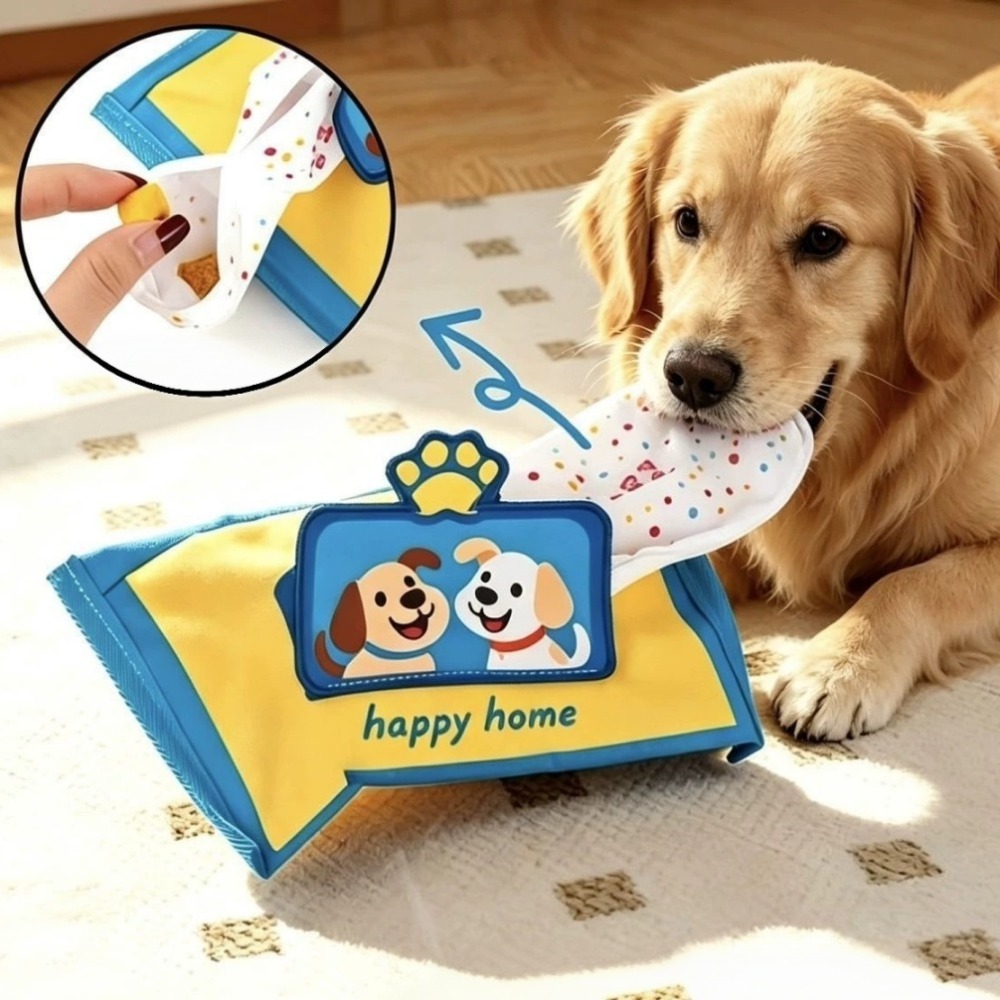 Boîte à mouchoirs pour chien,  - Interactive Squeaky Plush Dog Toy avis et prix